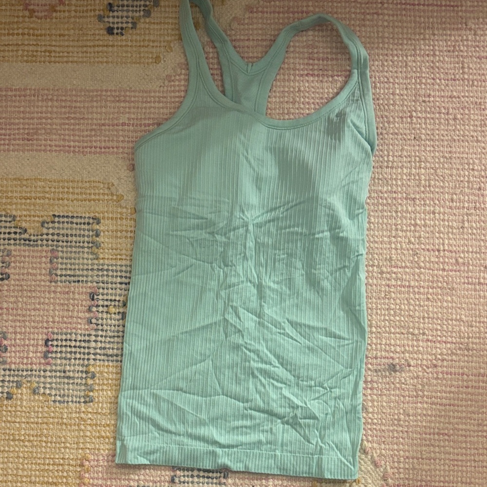 Lululemon Athletica teal Ribbed Tank Top
